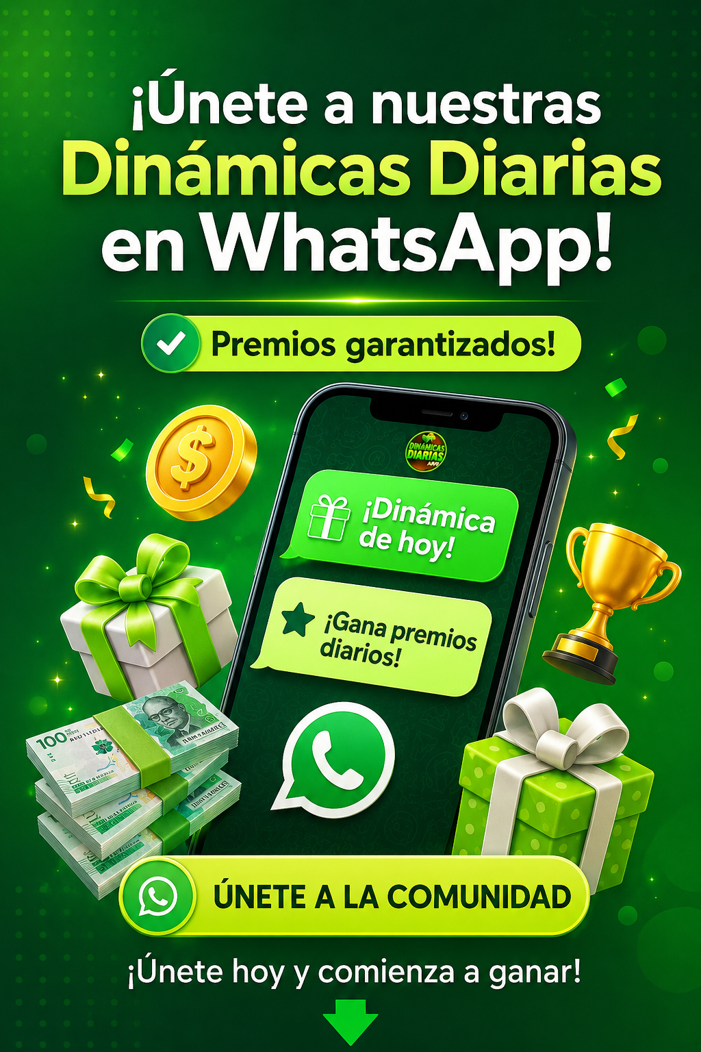 Dinámicas Diarias - Sorteos de dinero todos los días
